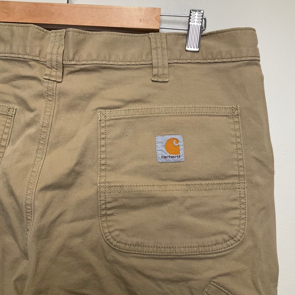 Carhartt Rugged Flex Rigby Relaxed Fit Work Pants Tan Khaki 38x30 - Picture 4 of 8